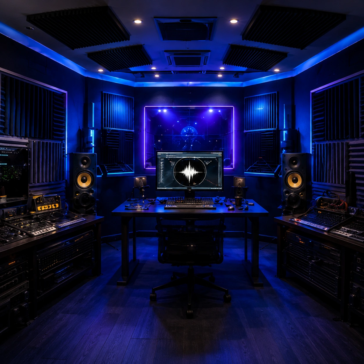 Production studio at Melody Mechanics DJ academy