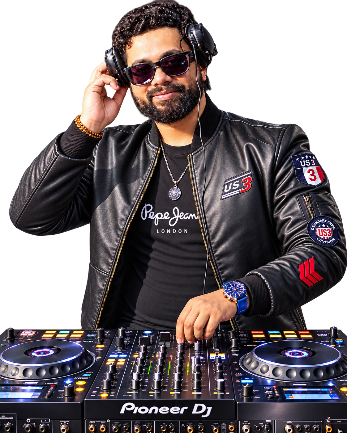 DJ Arpit performing on a professional Pioneer DJ setup